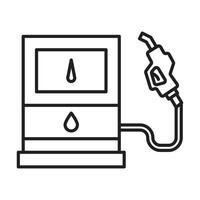conception d'icône de pompe à essence vecteur