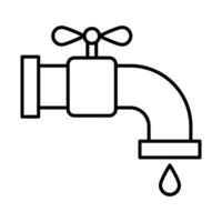 conception d'icône de robinet vecteur
