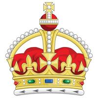 couronne la monarchie héraldique Roi reine illustration vecteur