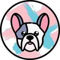 Couper bouledogue clipart vecteur