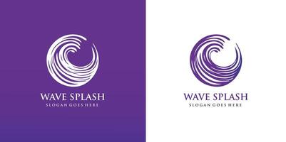 abstrait l'eau vague éclaboussure logo symbole et icône conception. pro style vecteur