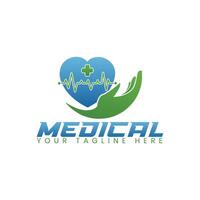 médical logo. soins de santé et pharmacie logo conception et icône modèle vecteur