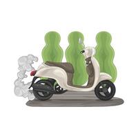 illustration de scooter vecteur