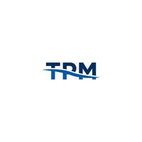 le logo pour trm, une entreprise cette fait du des produits pour le Marin industrie vecteur