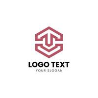 une logo conception pour une entreprise cette les usages le lettre u vecteur