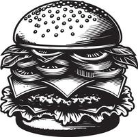 Burger icône illustration vecteur