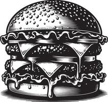 Burger icône illustration vecteur