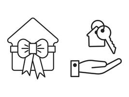icône une maison représentation, isolé contre une nettoyer Contexte. cette Facile symbole évoque une sens de chaleur et sécurité, incorporant le concept de maison. vecteur
