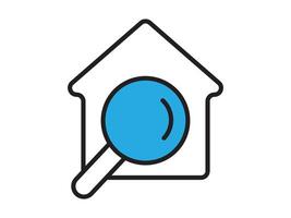 icône une maison représentation, isolé contre une nettoyer Contexte. cette Facile symbole évoque une sens de chaleur et sécurité, incorporant le concept de maison. vecteur