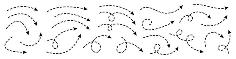 incurvé à pois La Flèche. zigzag La Flèche rayures conception avec à pois lignes. vecteur