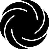 spirale noir minimaliste Facile élément vecteur
