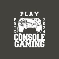 Jeu console logo, joueur conception manette de jeu illustration symbole modèle vecteur