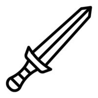 jouet épée ligne icône conception vecteur