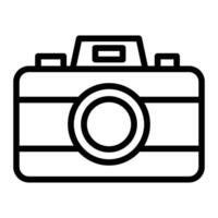 caméra ligne icône conception vecteur