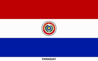 drapeau de le paraguay, paraguay nationale drapeau vecteur