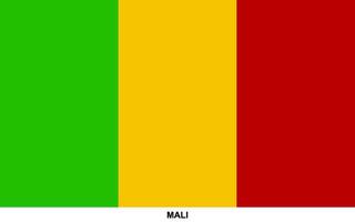 drapeau de Mali, mali nationale drapeau vecteur