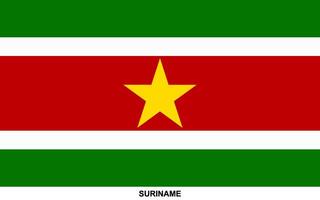 drapeau de surinam, suriname nationale drapeau vecteur