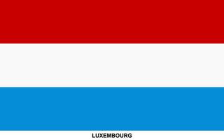 drapeau de Luxembourg, Luxembourg nationale drapeau vecteur