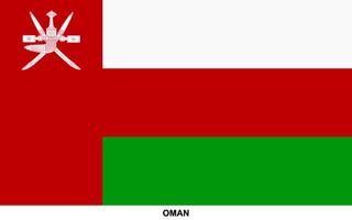 drapeau de Oman, Oman nationale drapeau vecteur