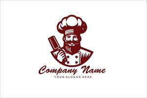 cuisine chef logo conception vecteur