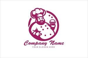 cuisine chef logo conception vecteur