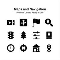 pack de Plans et la navigation prime qualité Icônes vecteur