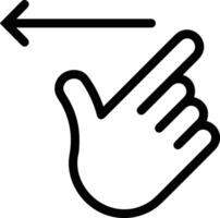 main avec doigt icône symbole image pour geste illustration vecteur
