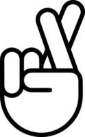 main avec doigt icône symbole image pour geste illustration vecteur