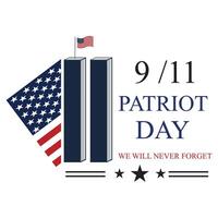 patriote journée septembre 11ème avec Nouveau york ville Contexte illustration vecteur
