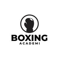 boxe logo conception modèle vecteur