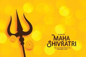 maha shivratri Festival magnifique salutation conception Contexte vecteur