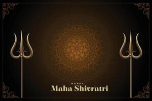 traditionnel content maha shivratri Festival salutation conception vecteur