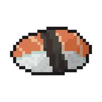 Sushi pixel art pour dynamique numérique projets et conceptions. vecteur