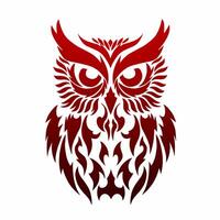 illustration graphique de tribal art tatouage conception abstrait hibou vecteur