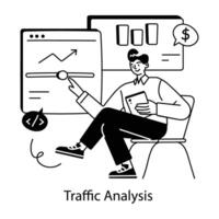 branché circulation une analyse vecteur