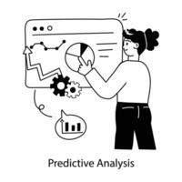 branché prédictif une analyse vecteur