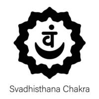 branché svadhisthana chakra vecteur