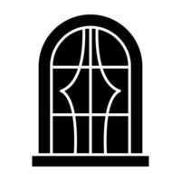 icône de glyphe de fenêtre vecteur