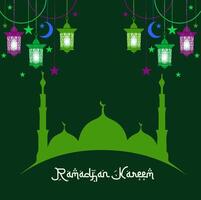 bannière de ramadhan kareem vecteur