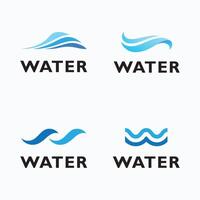 modèle de logo de vague d'eau vecteur