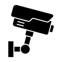 icône de glyphe de vidéosurveillance vecteur