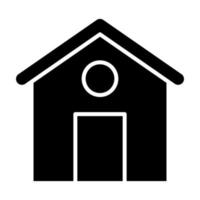 icône de glyphe de maison vecteur