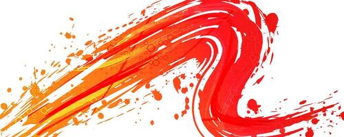 abstrait des sports Contexte avec Orange et rouge pente coups de pinceau et demi-teinte effet. dynamique grunge Contexte. rayure et texture éléments pour conception vecteur