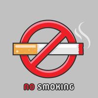 non fumeur logo ou bannière vecteur