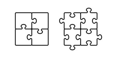 puzzle icône Contexte Facile conception vecteur