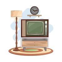 illustration de vieux télévision vecteur