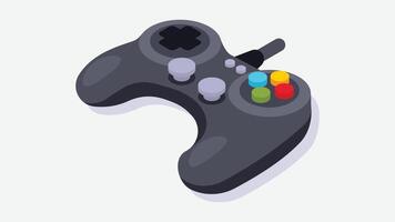 Jeu manette 3d isométrique illustration vecteur