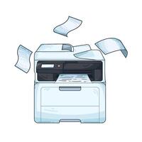 illustration de imprimante vecteur