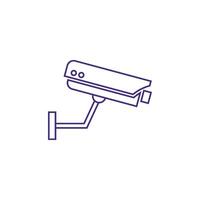 fixé vidéosurveillance, Sécurité caméra icône modèle illustration conception vecteur