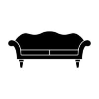 canapé icône . meubles illustration signe. fauteuil symbole ou logo. vecteur